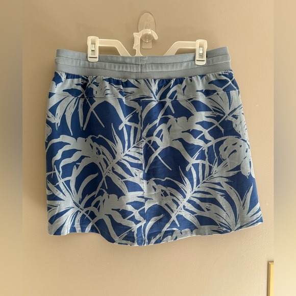 Puma Womans Blue Floral Mini Elastic Band Drawstring Pockets Skirt XL New Spring - Picture 5 of 9